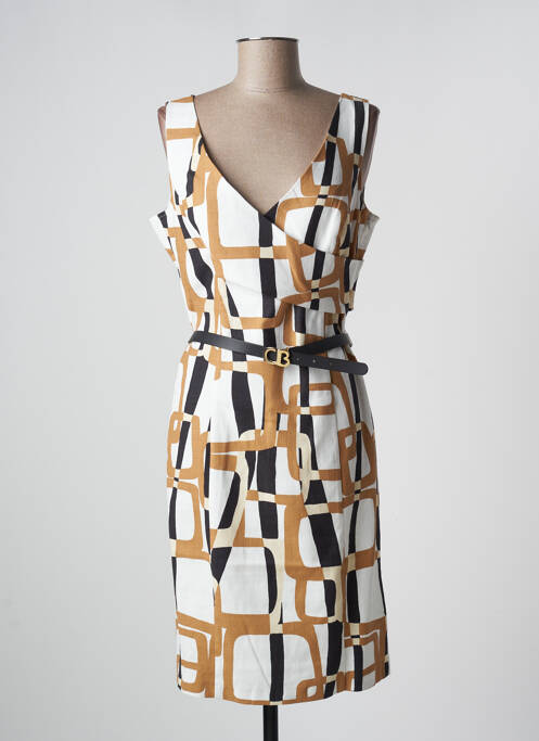 Rochie midi bej CAROLINE BISS femeie