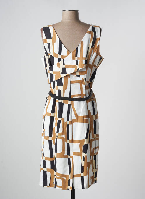 Rochie midi bej CAROLINE BISS femeie