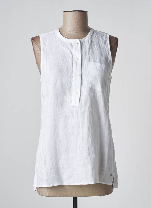 Top alb TOMMY HILFIGER femeie