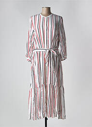 Rochie midi mâneci 3/4 mâneci 3/4 bej TOMMY HILFIGER femeie