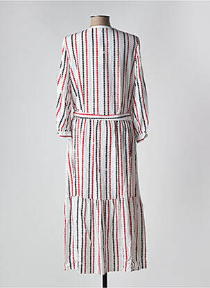 Rochie midi mâneci 3/4 mâneci 3/4 bej TOMMY HILFIGER femeie