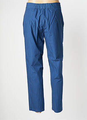 Pantalon drept țesătură poplin mărime normală albastru NICE THINGS femeie