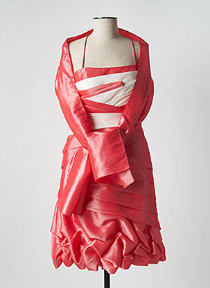 Rochie midi roz CREATIF PARIS femeie