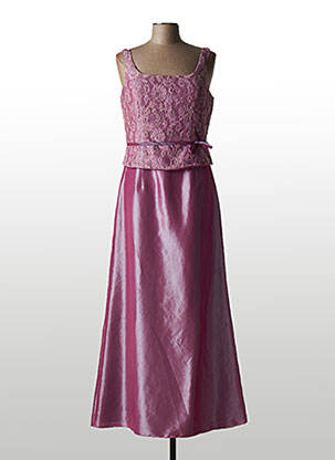 Rochie lungă violet FASHION NEW YORK femeie