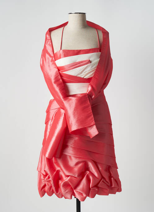 Rochie midi roz CREATIF PARIS femeie