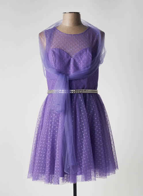 Rochie midi violet FASHION NEW YORK femeie