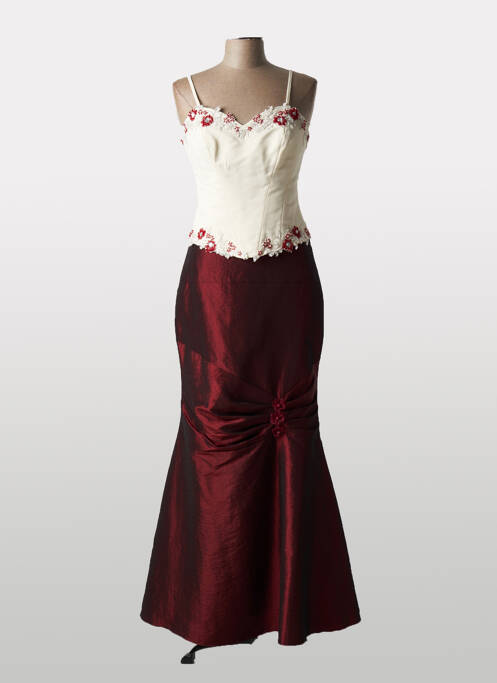 Set fustă închidere cu fermoar sub clapetă cu cârlig roșu MISS FILI femme