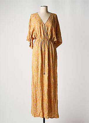 Rochie lungă galben GRACE & MILA femeie