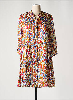 Rochie scurtă maro PAKO LITTO femeie