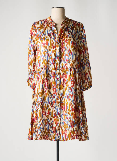 Rochie scurtă maro PAKO LITTO femeie