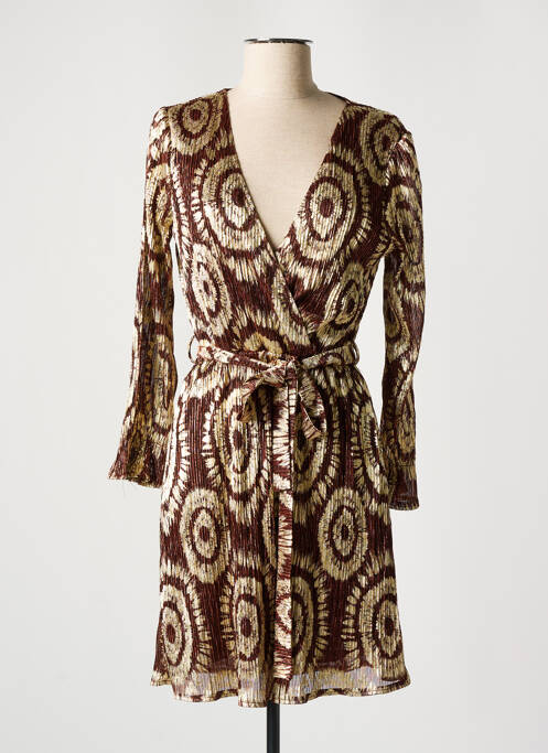 Rochie scurtă bej RUE DES ABBESSES femeie