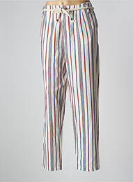 Pantalon drept țesătură crep talie înaltă bej PAKO LITTO femeie