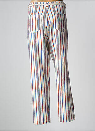 Pantalon drept țesătură crep talie înaltă bej PAKO LITTO femeie