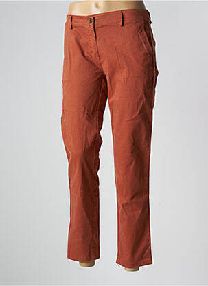 Pantalon chino broderie galoni laterali talie joasă portocalie PAKO LITTO femeie