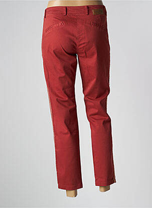 Pantalon chino broderie galoni laterali talie joasă portocaliu închis PAKO LITTO femeie