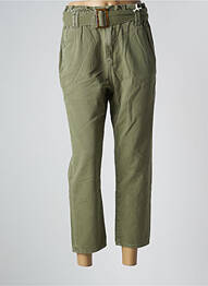 Pantalon 7/8 talie înaltă talie înaltă verde NAGEV femeie