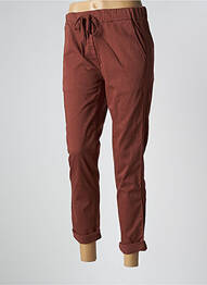 Pantalon chino broderie galoni laterali mărime normală maro PAKO LITTO femme