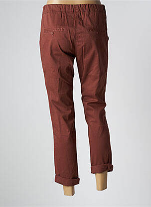 Pantalon chino broderie galoni laterali mărime normală maro PAKO LITTO femeie