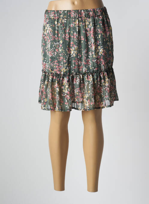 Fustă scurtă verde LES PETITES FLEURS femeie