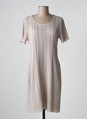 Rochie midi bej EVA KAYAN femeie