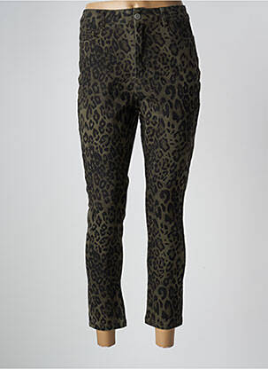 Pantalon 7/8 elasticitate mărime normală verde DAPHNEA femeie