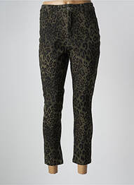 Pantalon 7/8 elasticitate mărime normală verde DAPHNEA femme