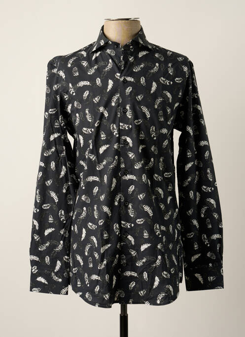 Cămașă cu mâneci lungi negru R2 AMSTERDAM bărbat