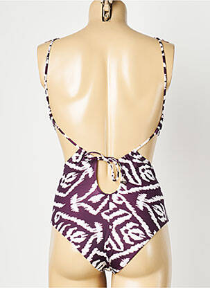 Costum de baie dintr-o singură piesă imprimeu fantezie violet WATERCULT femeie