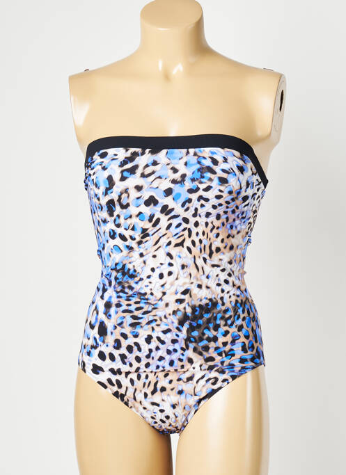 Costum de baie dintr-o singură piesă bretele elastice detașabile albastru PAIN DE SUCRE femme