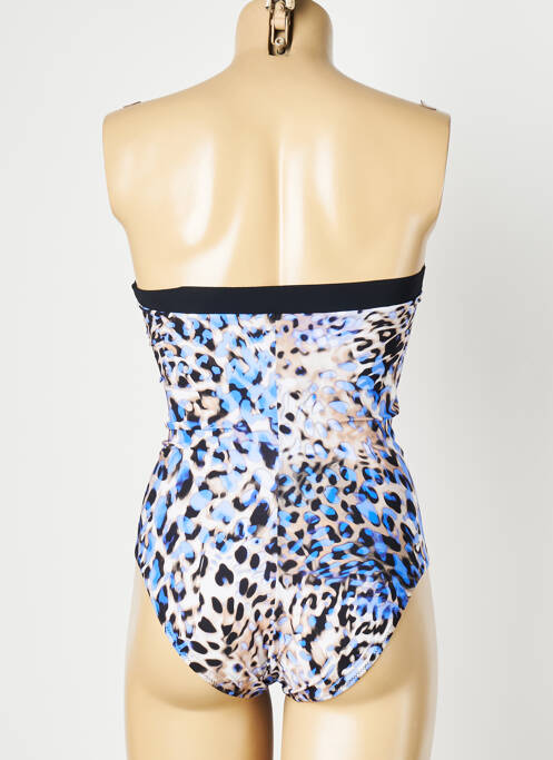 Costum de baie dintr-o singură piesă bretele elastice detașabile albastru PAIN DE SUCRE femme