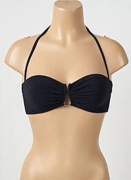 Sutien de costum de baie elasticitate sutien cupe întregi cu decolteu înalt negru PAIN DE SUCRE femeie