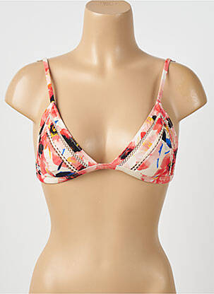 Sutien de costum de baie elasticitate top triunghiuri roz WATERCULT femeie