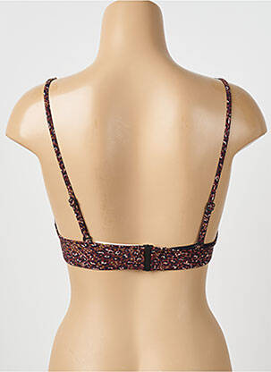 Sutien de costum de baie elasticitate top triunghiuri maro WATERCULT femeie