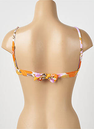 Sutien de costum de baie elasticitate top triunghiuri bej WATERCULT femeie