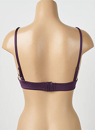 Sutien de costum de baie elasticitate top triunghiuri violet WATERCULT femeie