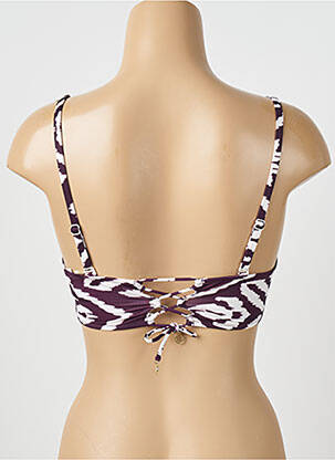 Sutien de costum de baie elasticitate sutien balconet cu decolteu înalt violet WATERCULT femeie