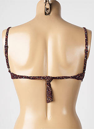 Sutien de costum de baie elasticitate top triunghiuri maro WATERCULT femeie