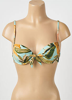 Sutien de costum de baie elasticitate top sutien modelat albastru WATERCULT femeie