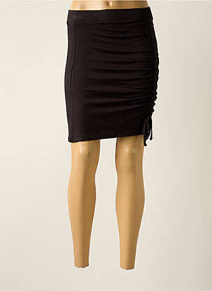 Fustă scurtă negru PIECES femeie