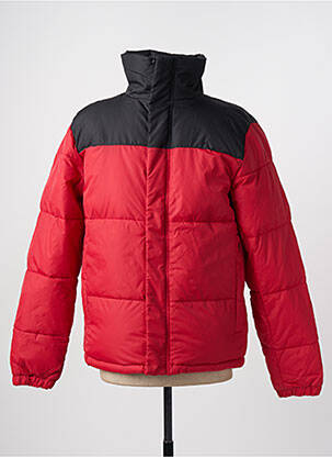 Geacă matlasată roșu SOLID bărbat