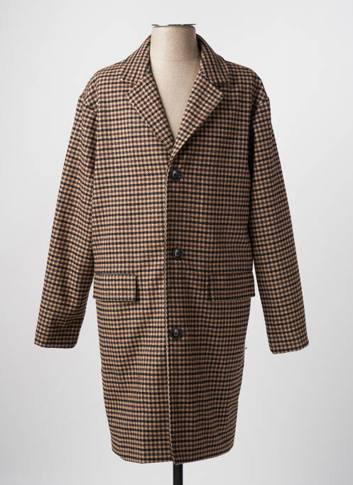 Palton lung maro JACK & JONES bărbat