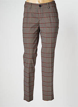 Pantalon slim talie joasă talie joasă maro STARK femeie