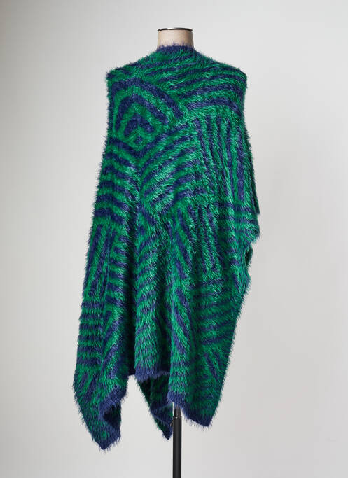 Poncho verde MARBLE femeie