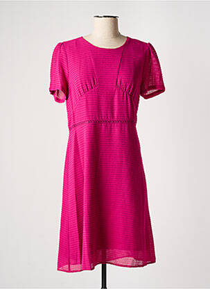 Rochie midi roz COMPTOIR DES COTONNIERS femeie