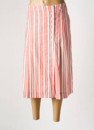 Fustă midi roz COMPTOIR DES COTONNIERS femeie