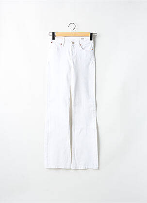 Blugi cu croială evazată alb REIKO femeie