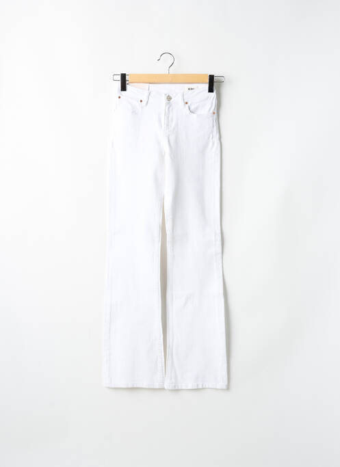 Blugi cu croială evazată alb REIKO femeie