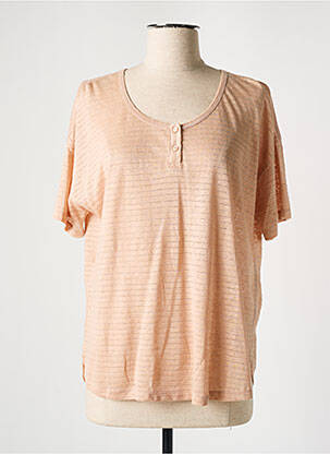 Tricou roz COMPTOIR DES COTONNIERS femeie