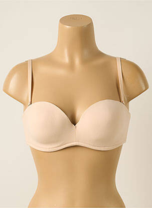 Sutien efect material satinat top sutien modelat piele GEMMA femme