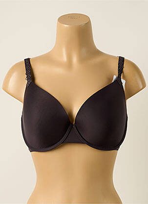 Sutien efect material satinat top sutien modelat negru SIMONE PERELE femeie